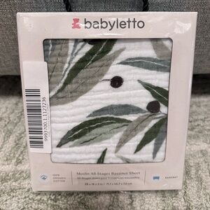 Babyletto All-Stages Bassinet Sheet in GOTS Certified Organic Muslin Cotton
